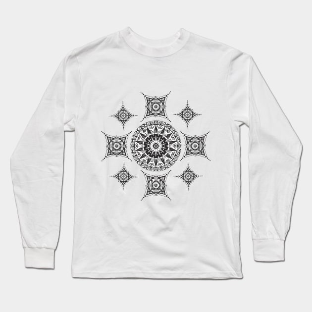 mandala ethnic Long Sleeve T-Shirt by ilhnklv
